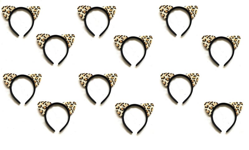 ITISMINE Cheetah Ears Headband Hair Hoops Cute Hairband Fluffy Hair Accessories for Women Girls Daily Wearing  Party Favor Decoration